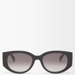 Alexander Mcqueen Eyewear - Oval Acetate Sunglasses